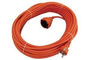 Удлинитель 1 гн КРАТОН, 2*1мм, 30м, оранжевый кабель HZ2-01