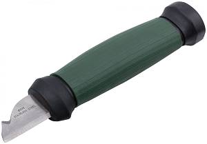 Нож электрика, нерж.сталь, 2-х сторонняя заточка, лезвие 33 мм FIT