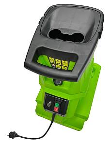 Измельчитель садовый электрический Greenworks GACSB, 2500 Вт с контейнером Измельчитель садовый электрический Greenworks GACSB, 2500 Вт с контейнером