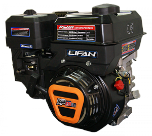 Двигатель LIFAN KP230 (170F-2T) (8.0 л.с., 4-хтактный, одноцилиндровый, с воздушным охлаждением, вал 20 мм, объем 223см³, ручной стартер, вес 16 кг)