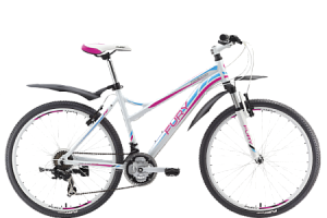 Велосипед FURY Nagano Lady белый/голубой/розовый 16"
