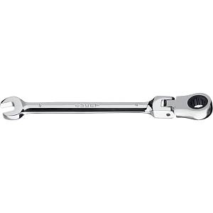 ЗУБР 8 мм, шарнирный трещоточный гаечный ключ, Профессионал (27101-08)