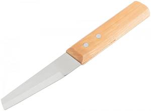 Нож сапожный, нержавеющая сталь, деревянная ручка 200 мм KУРС