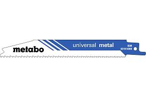 5 пилок для сабельных пил, «universal metal», 150 x 0,9 мм (631914000) Metabo