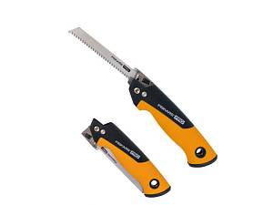 Пила универсальная складная PowerTooth 150мм 2 лезвия FISKARS (1062934)