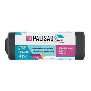Пакеты для мусора 30 л x 30 шт. серые, Home Palisad PALISAD Home Пакеты для мусора 30 л x 30 шт. серые, Home Palisad PALISAD Home