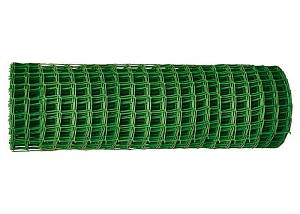 Решетка заборная в рулоне, 1 х 20 м, ячейка 50 х 50 мм, пластиковая, зеленая, Россия 64516