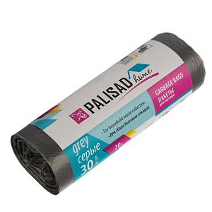 Пакеты для мусора 20 л x 30 шт. серые, Home Palisad PALISAD Home Пакеты для мусора 20 л x 30 шт. серые, Home Palisad PALISAD Home