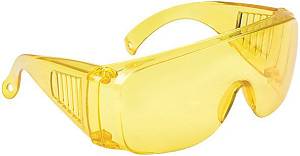 Очки защитные с дужками желтые КУРС