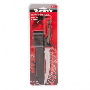 Нож рыбака &quot;FILLET KNIFE&quot; small, 150 мм, двухкомпонентная рукоятка, пластиковые ножны Matrix Kitchen 79108