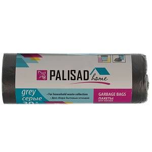 Пакеты для мусора 20 л x 30 шт. серые, Home Palisad PALISAD Home Пакеты для мусора 20 л x 30 шт. серые, Home Palisad PALISAD Home