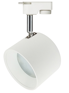 Трековый светильник однофазный ЭРА TR15 GX53 WH/SL белый+серебро