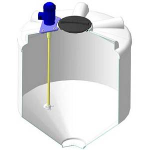 Емкость ФМ 1000 белый c пропеллерной мешалкой