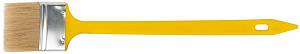 Кисть радиаторная, натуральная светлая щетина, желтая пластиковая ручка 2,5&quot; (63 мм) FIT
