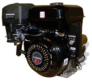 Двигатель LIFAN 173FD (8 л.с., 4-хтактный, одноцилиндровый, с воздушным охлаждением, вал 25 мм, объем 242см³, ручной/электрический стартер, вес 25 кг)