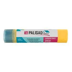 Пакеты для мусора с завязками 35 л x 15 шт. желтые, Home Palisad PALISAD Home Пакеты для мусора с завязками 35 л x 15 шт. желтые, Home Palisad PALISAD Home
