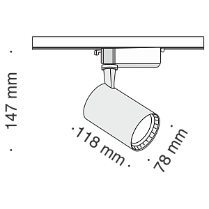 Трековый светильник Technical TR003-1-12W3K-W