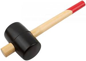 Киянка резиновая, деревянная ручка 65 мм ( 600 гр ) FIT