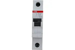 Автоматический выключатель ABB SH201 C25 1П 6кА 2CDS211001R0254