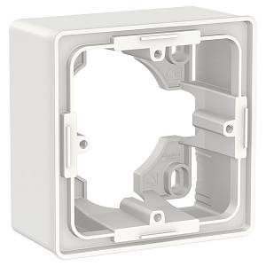 UNICA NEW Коробка для открытой установки, 1-постовая, белый Schneider Electric NU800218